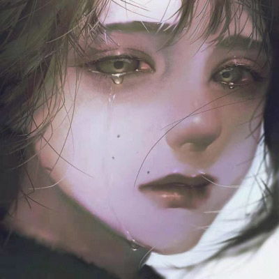 2020最丧女头压抑黑丧图片