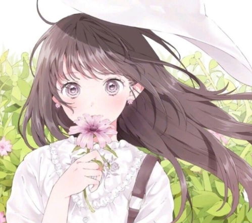 淑女卡通头像小清新女生