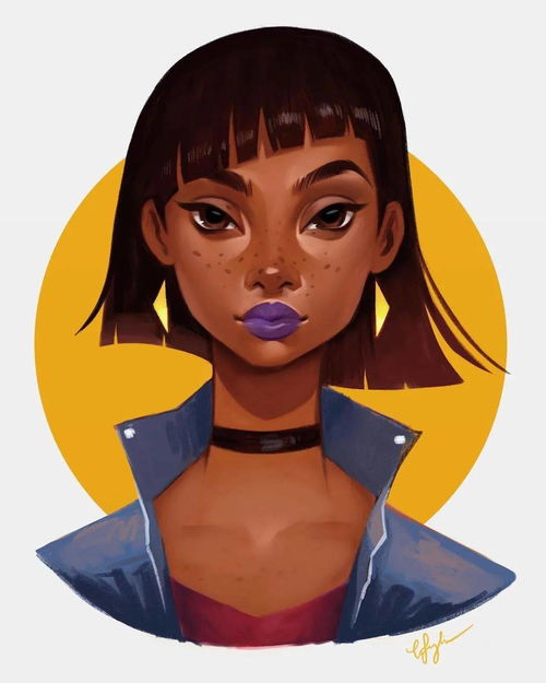 什么是高级脸这些插画美女就是