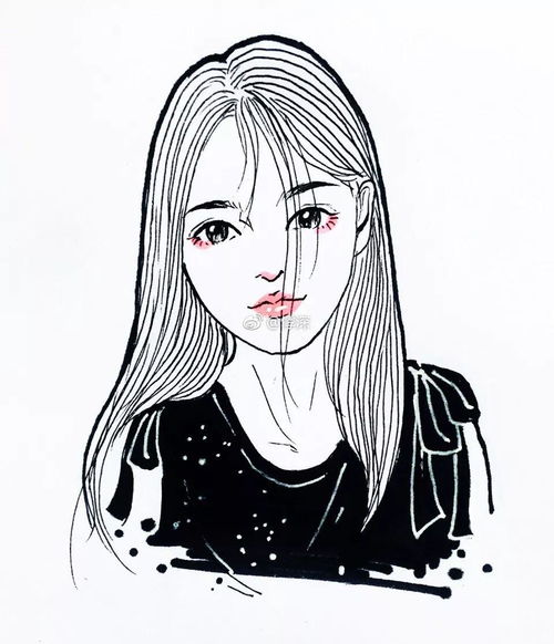 爱死这风格了,青春动人的插画真美简洁风手绘头像值得学习