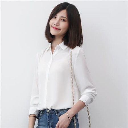 纯色衬衫女长袖2018春装新款女装夏职业气质衬衣女士休闲上衣