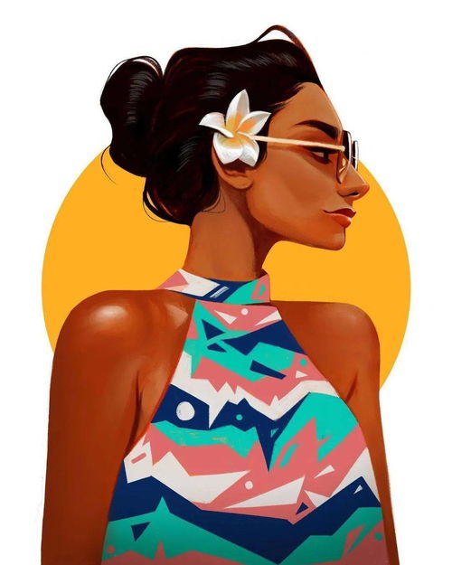什么是高级脸这些插画美女就是
