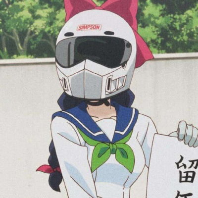 机车女孩动漫头像戴头盔霸气机车女孩微信头像