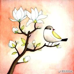 一组充满春天气息的插画