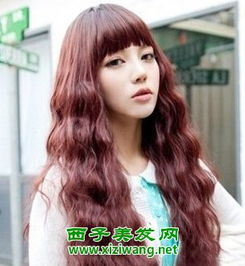 女生韩式泡面卷发型图片