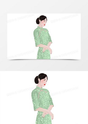 旗袍女人素材旗袍女人图片旗袍女人免费模板下载熊猫办公