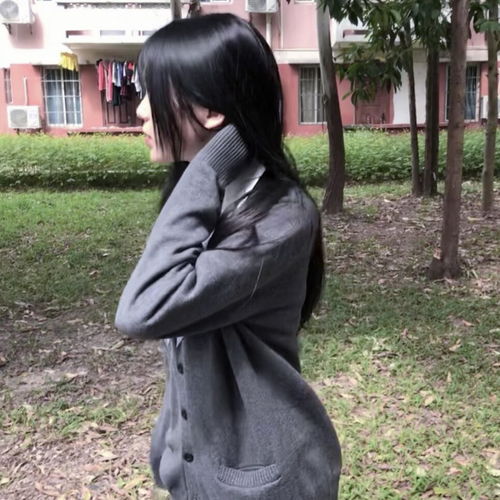 真人女头侧脸高颜值头像