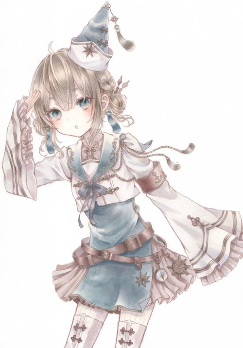 日系二次元华丽动漫少女服饰装扮手绘素材