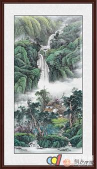 玄关柜上挂什么画好吉祥山水画催财运旺风水