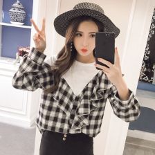衬衫外套女宽松bf风