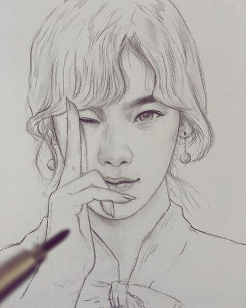速写,把少女们画的美翻天