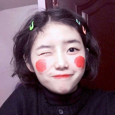 萌呆呆的个性少女头像