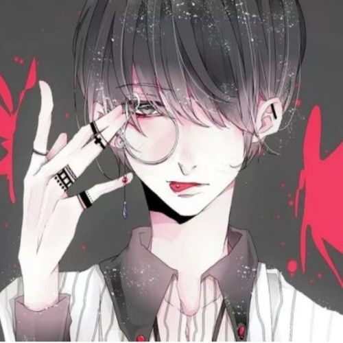头像男动漫模糊朦胧感