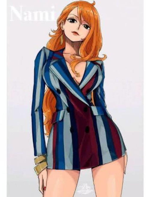 海贼王八位女神换上了现代装扮,女帝像邻家少女,娜美像女王