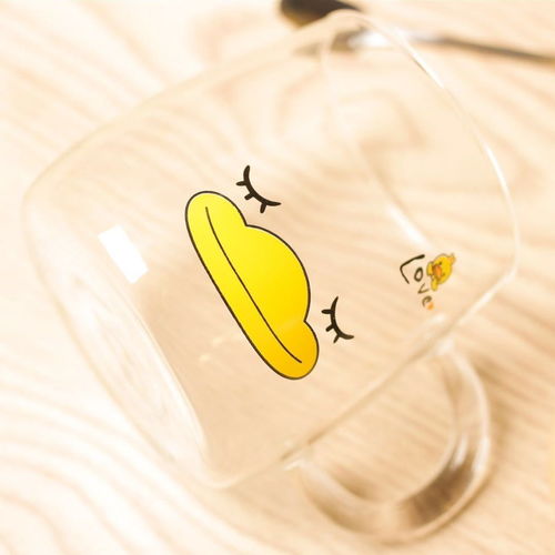 玻璃杯ins风创意耐高温网红韩版女生水杯可爱卡通家用喝水酸奶杯