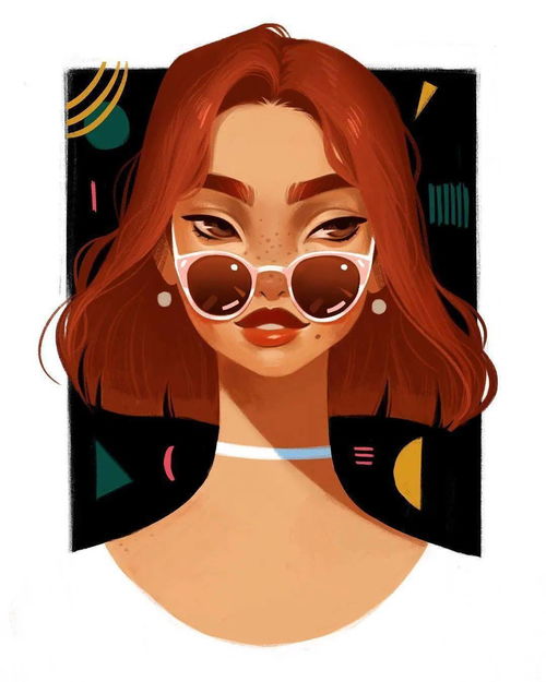 什么是高级脸这些插画美女就是