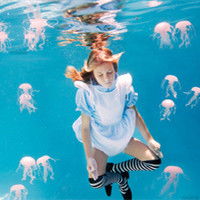 我的梦里有一片海洋意境唯美的水下美女头像