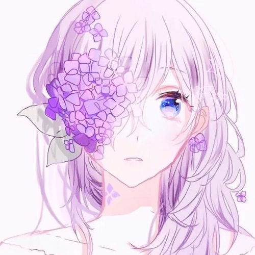超温油紫色系女生头像白昼解不开的结,黑夜慢慢耗