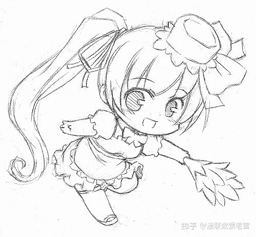 漫联教育素材篇q版人物绘画参考