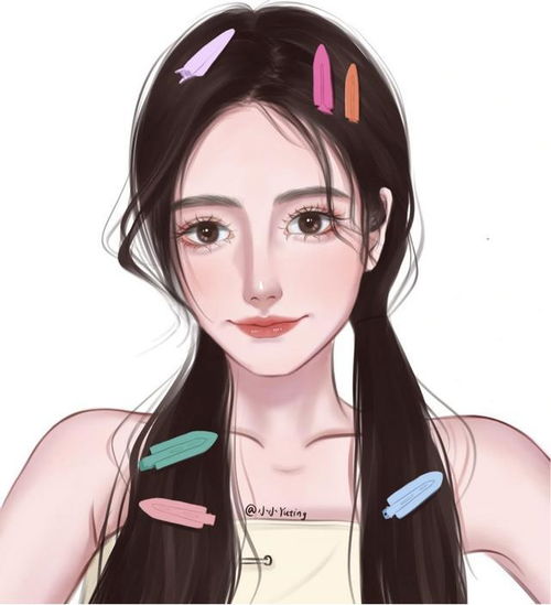 超美超有气质的手绘女生头像
