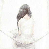 彩绘文艺女生头像唯美小清新彩绘女生头像图片