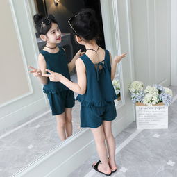 夏季新款儿童短袖套装女童时尚休闲韩版两件套小女孩洋气朝服