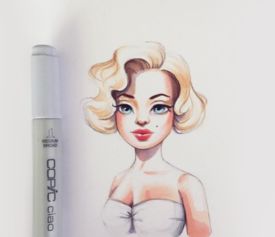 俄美女画家的荧幕经典形象创意漫画,看看你认识几个1
