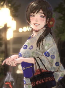 二次元和风美图魅力无限,身姿优美的漂亮女生,这和服太美了吧