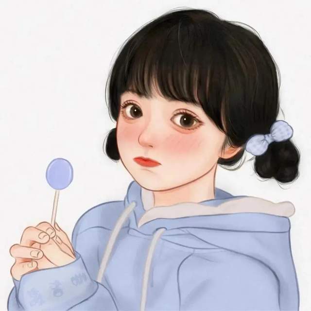 超美超可爱的手绘女生闺蜜头像
