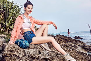 探路者欧美风女装海外拍摄
