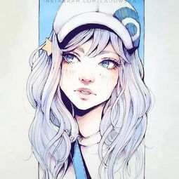 90后美女的小清新动漫手绘,不能错过
