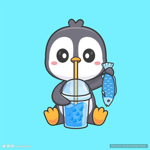 矢量卡通企鹅设计图