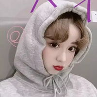 头像女生带帽子戴帽子超酷侧面女生头像
