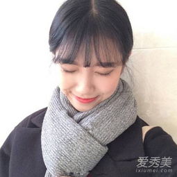 韩妞的空气刘海依旧那么可爱看的我都想剪了