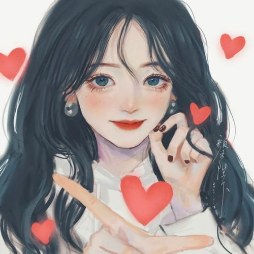 手绘女生头像