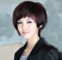 胖圆脸女生短发发型图片胖脸变瘦轻松简单