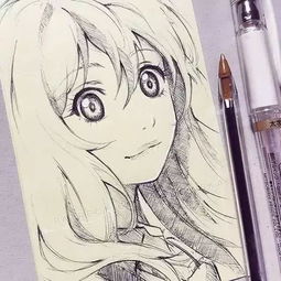 女生小清新头像绘画少女