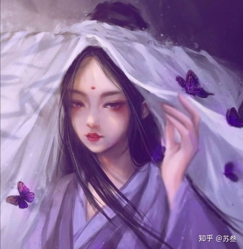 有好看的古风漫画手绘女生头像吗