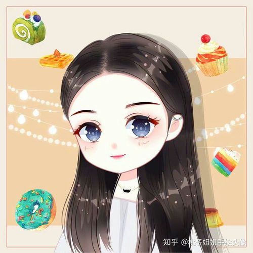 女生可爱头像手绘