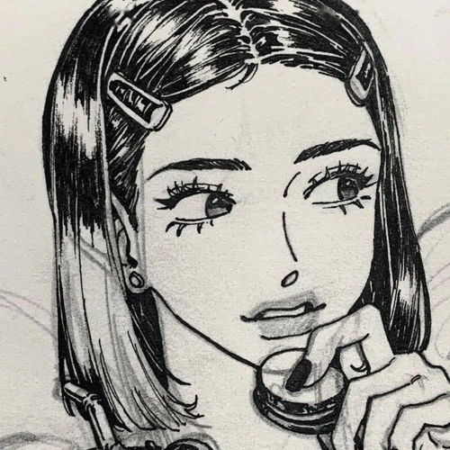 速写女孩,也太好看了吧,抱走当头像