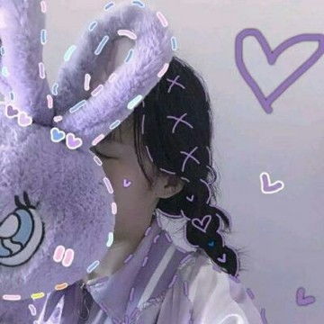 2021最火爆的紫色系可爱女生头像