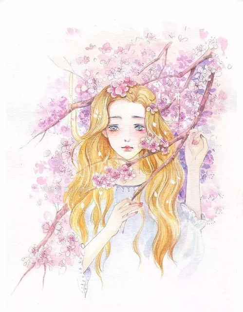 一组小清新的女生插画头像