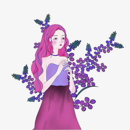 小清新手绘女生插画图片素材其他格式下载动漫人物大全