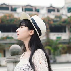 戴帽子女生头像
