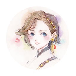 圣绣青狼唯美少女头像天刀精品手绘赏