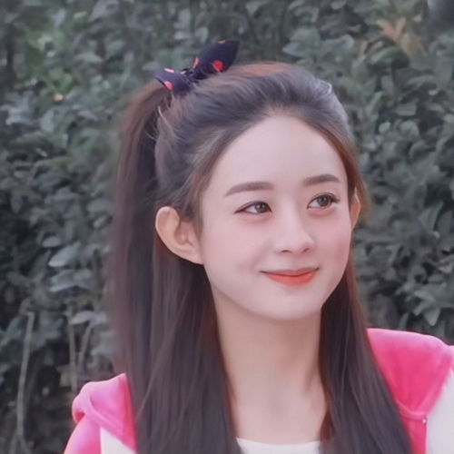 真人女头赵丽颖头像合集