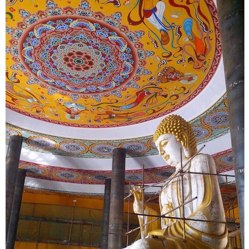 佛像壁画寺庙背景墙壁画