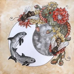 少儿书画大赛美女画家行走世界各地,用针管笔描绘美丽的海洋之谜