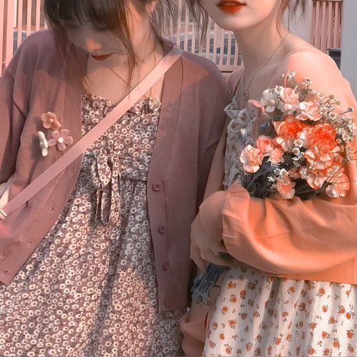森系樱花女生闺蜜头像