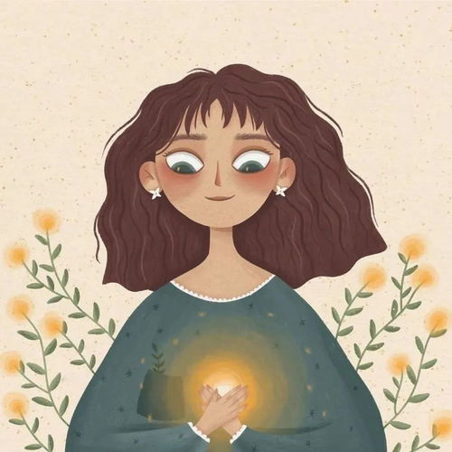 2022年单人头像清新女生插画头像